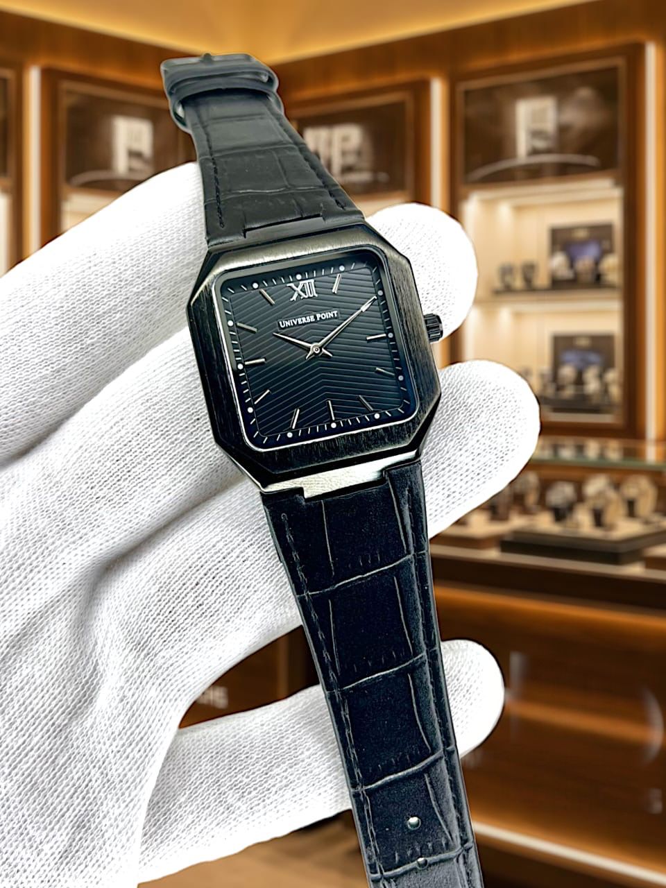Universe Point Original Leather Strap Watch