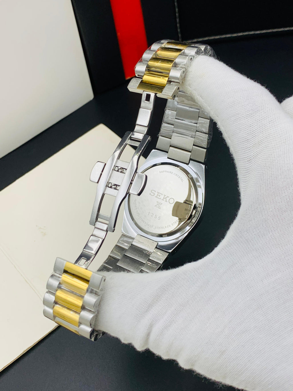 Seiko Down Second Watch (Gold & Silver)